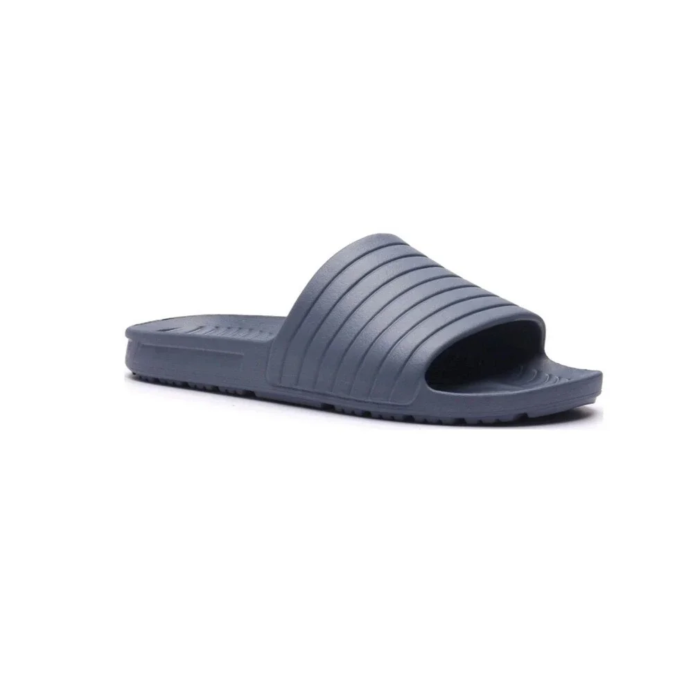 NEW Athletic Works Tunnel Slide Sandal Blue Gray Men's Size 7